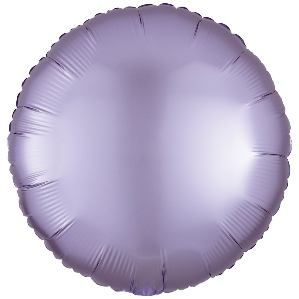 Amscan Silk Lustre Pastel Lilac Circle Foil