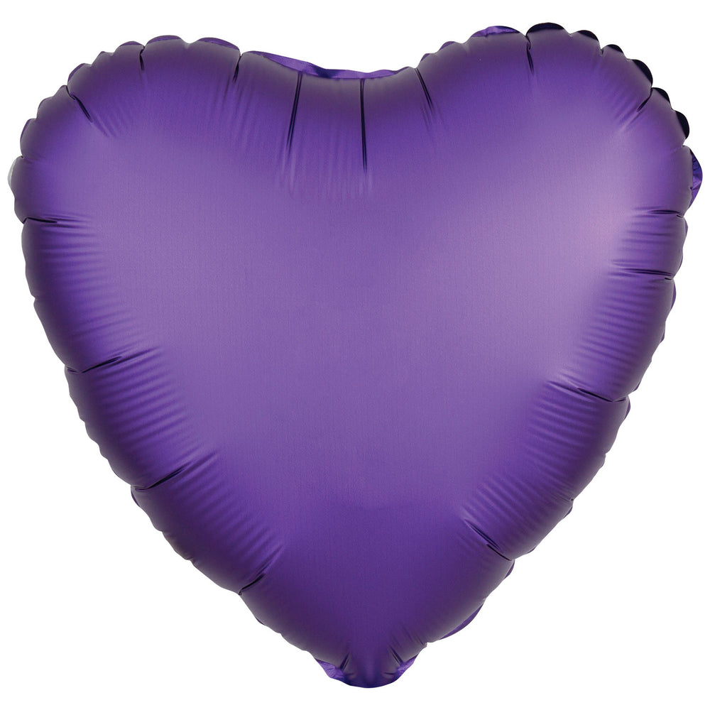 Amscan Silk Lustre Purple Heart Foil