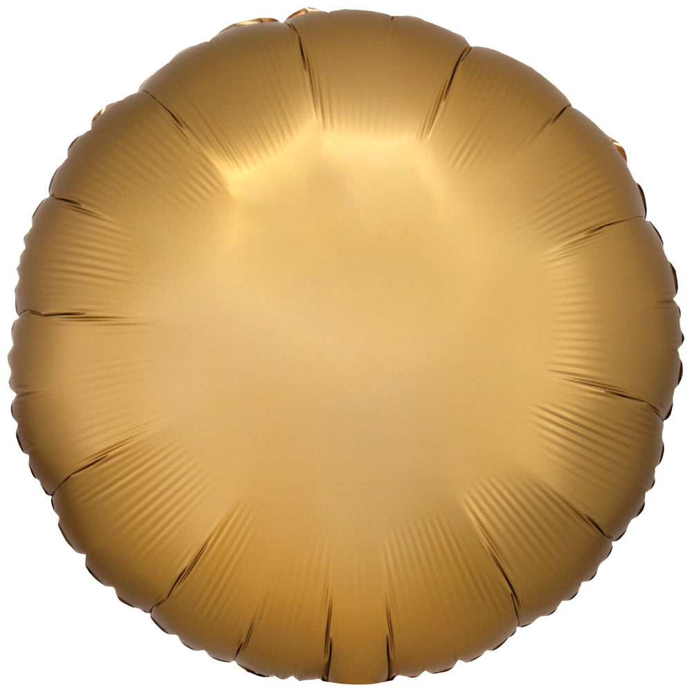 Amscan Silk Lustre Gold Circle Foil