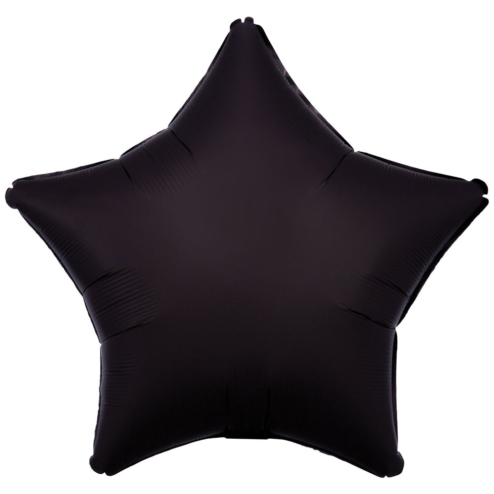 Amscan Silk Lustre Black Star Foil