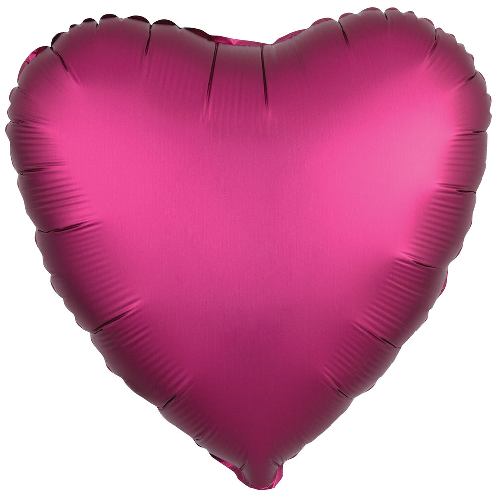 Amscan Silk Lustre Pomegranate Heart Foil