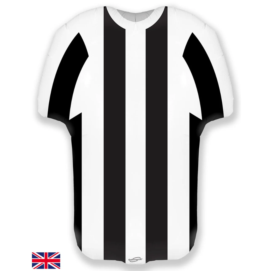 Oaktree Sports Shirt Black White Stripe Metallic
