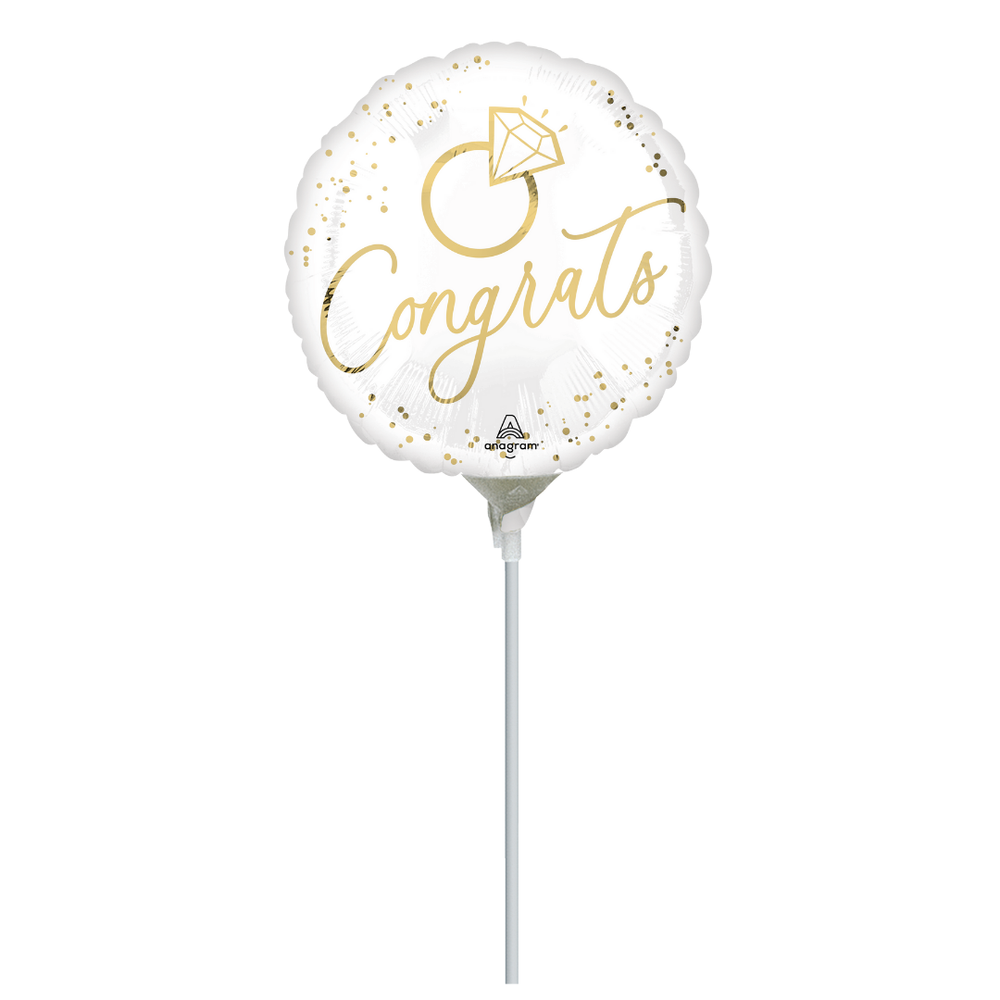 Anagram Mini Foil Gold Wedding Congrats