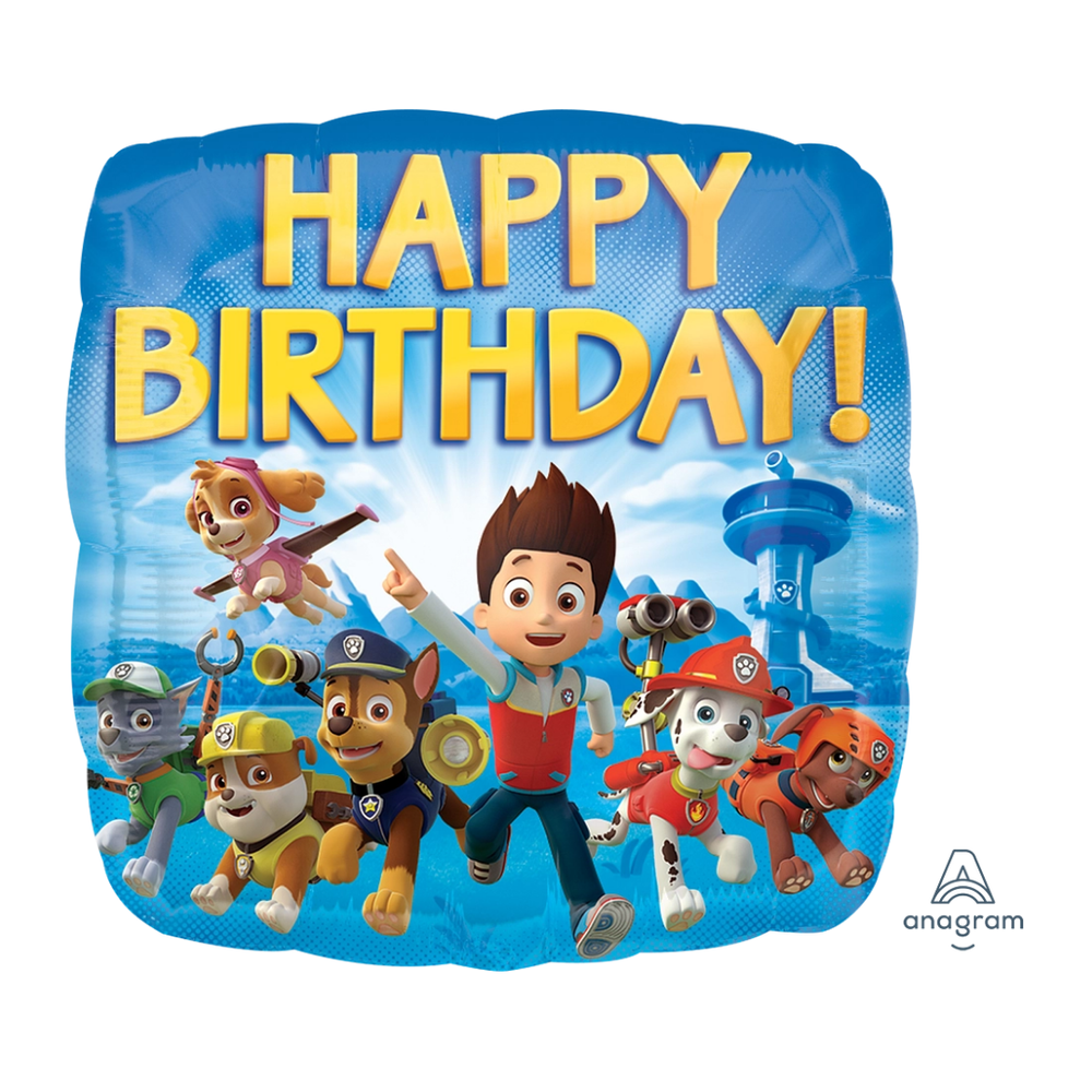 Anagram Paw Patrol Happy Birthday Foil