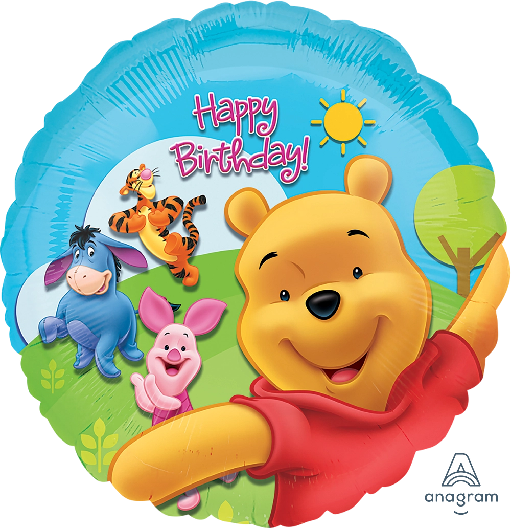 Anagram Pooh & Friends Birthday Foil