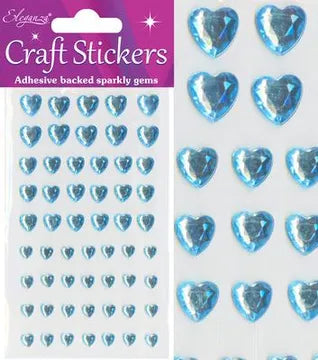 Eleganza Diamante Heart Stickers