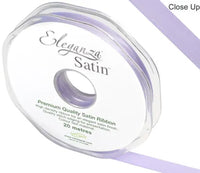 Eleganza Double Faced Satin Ribbon - Lavender