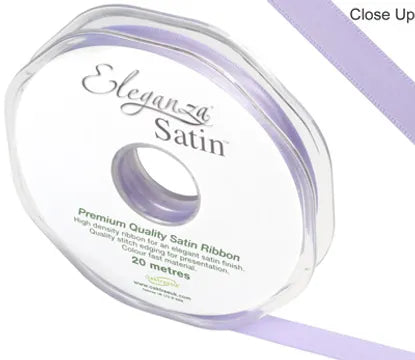 Eleganza Double Faced Satin Ribbon - Lavender