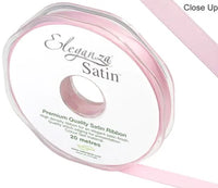 Eleganza Double Faced Satin Ribbon - Light pink