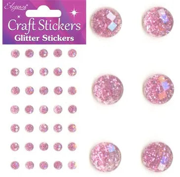 Eleganza Glitter Gem Craft Stickers