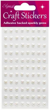 Eleganza Pearl Heart Stickers