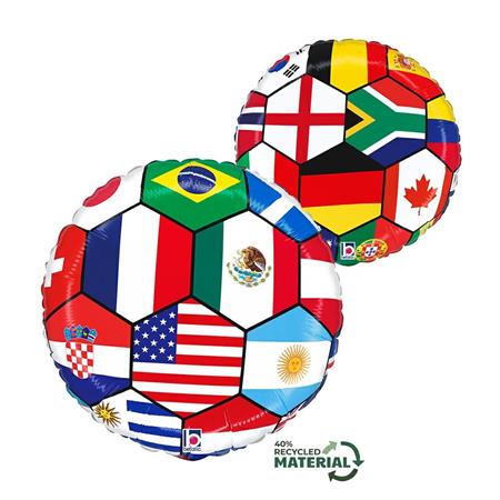 Grabo Soccer Ball Nations Foil