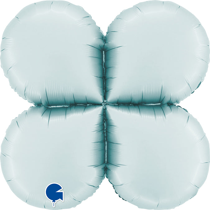Grabo Balloon Base - Satin Pastel Blue drops