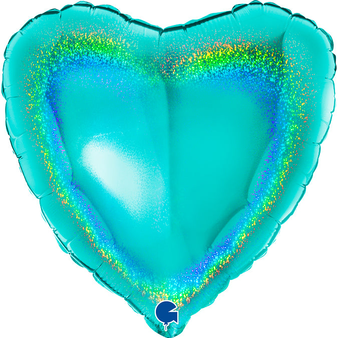 Grabo Glitter Holographic Tiffany Heart Foil