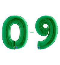 Grabo Green Foil Numbers 0-9