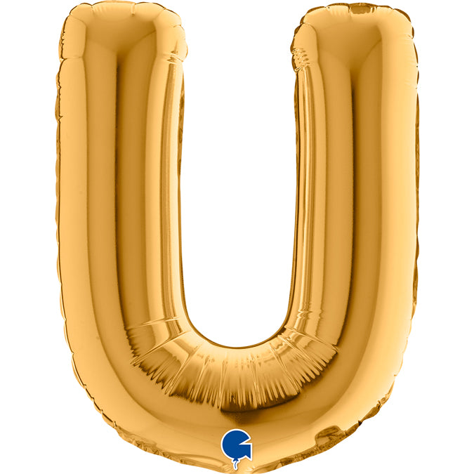 Grabo Mini Gold Foil Letter U