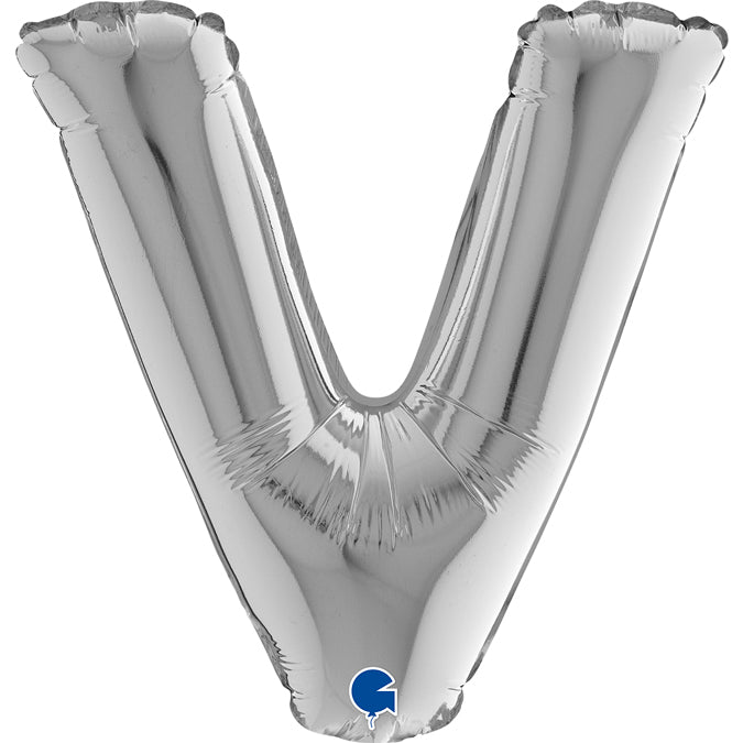 Grabo_Mini_Silver_Foil_Letter_V