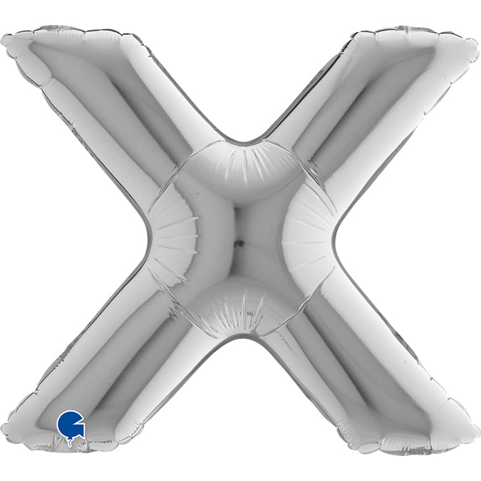 Grabo_Mini_Silver_Foil_Letter_X