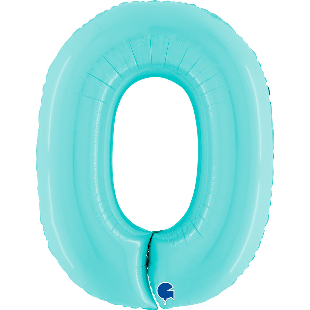 Grabo Pastel Blue Foil Numbers 0