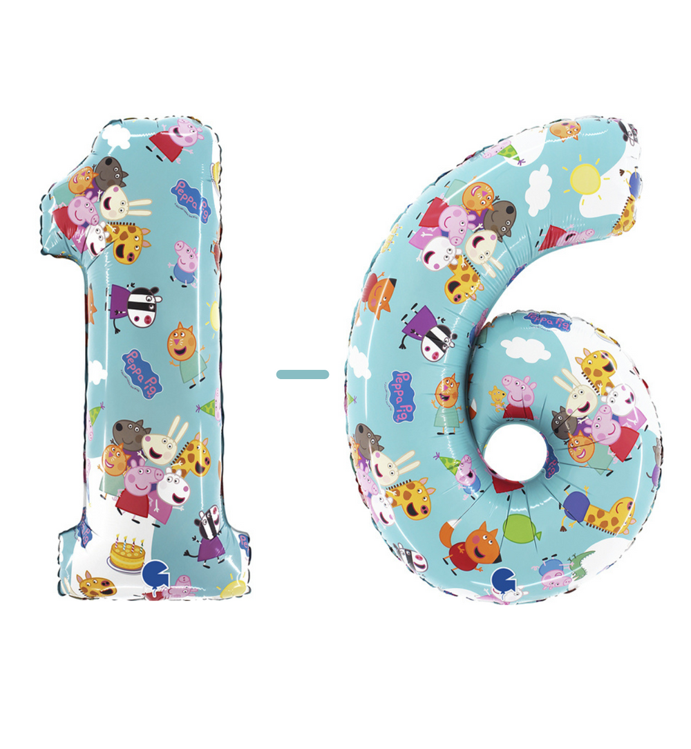 Grabo Peppa Pig Foil Numbers