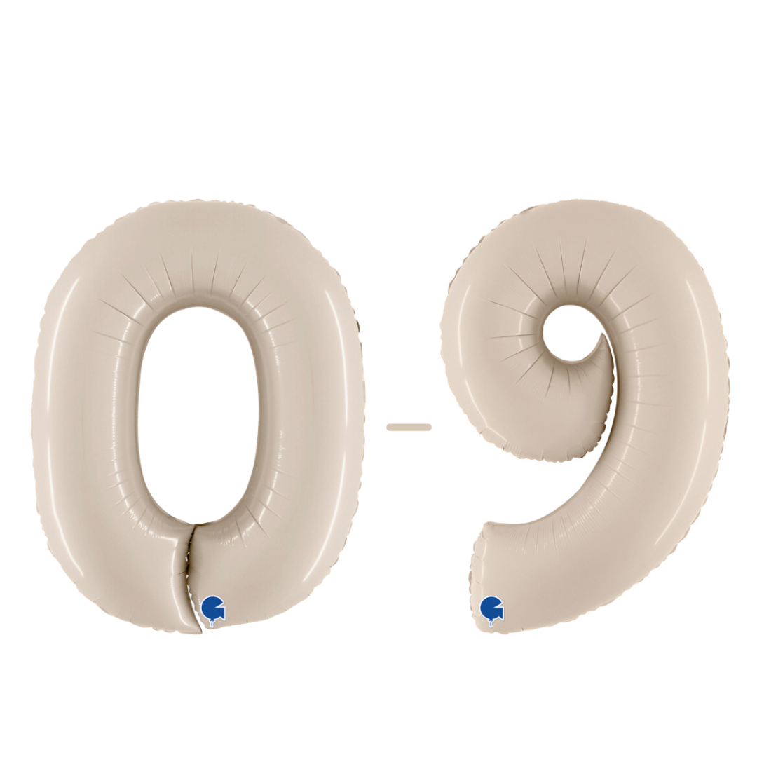 Grabo Satin Cream Foil Numbers 0-9