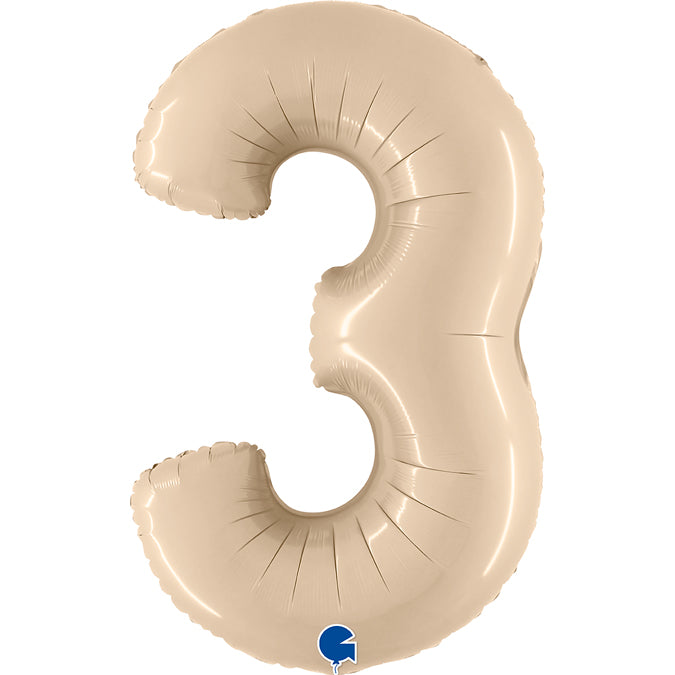 Grabo Satin Cream Foil Numbers 3