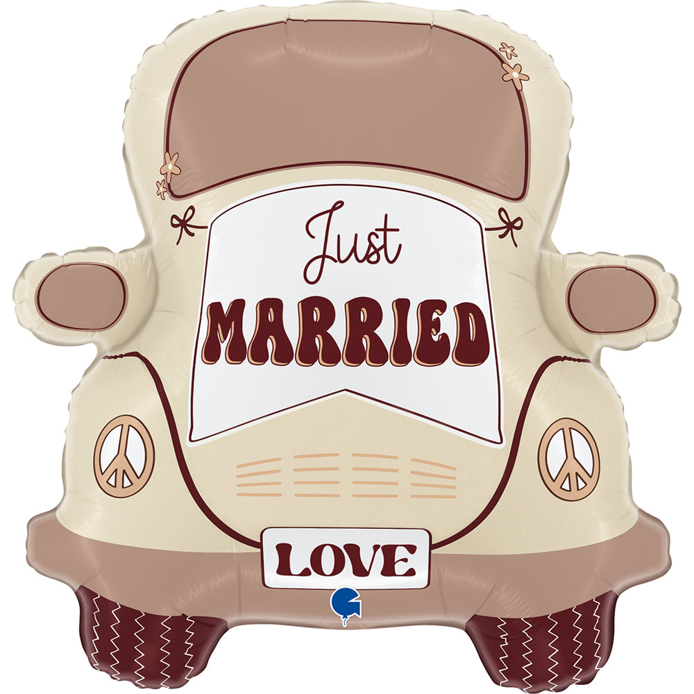 Grabo Wedding Hippie Car Foil