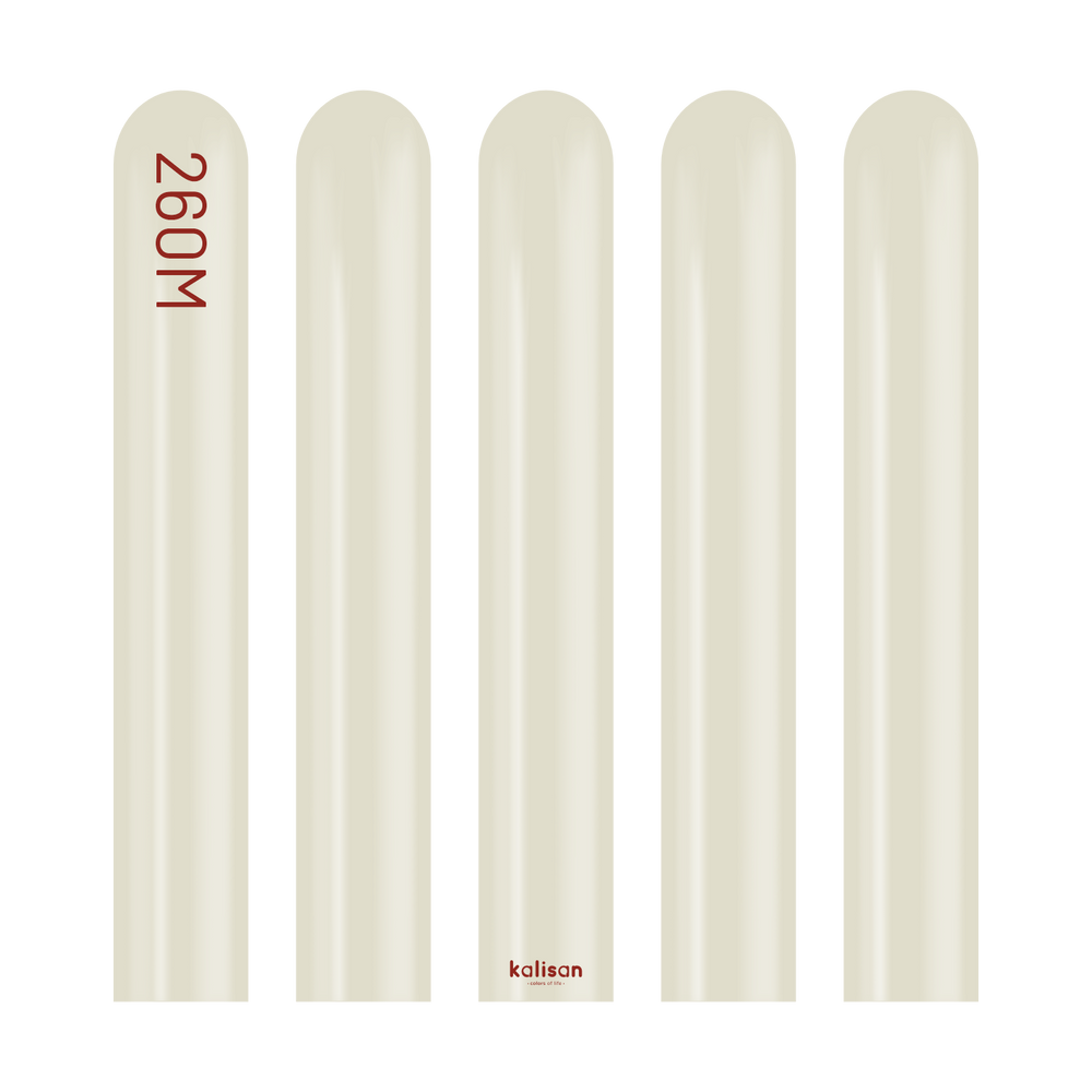 Kalisan Aura Ivory White Modelling Balloons
