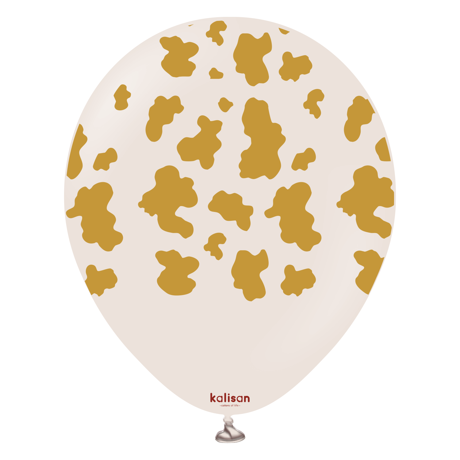 Kalisan Safari Cow - Retro White Sand (Gold)