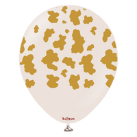 Kalisan Safari Cow - Retro White Sand (Gold)