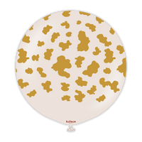 Kalisan Safari Cow - Retro White Sand (Gold) 24"