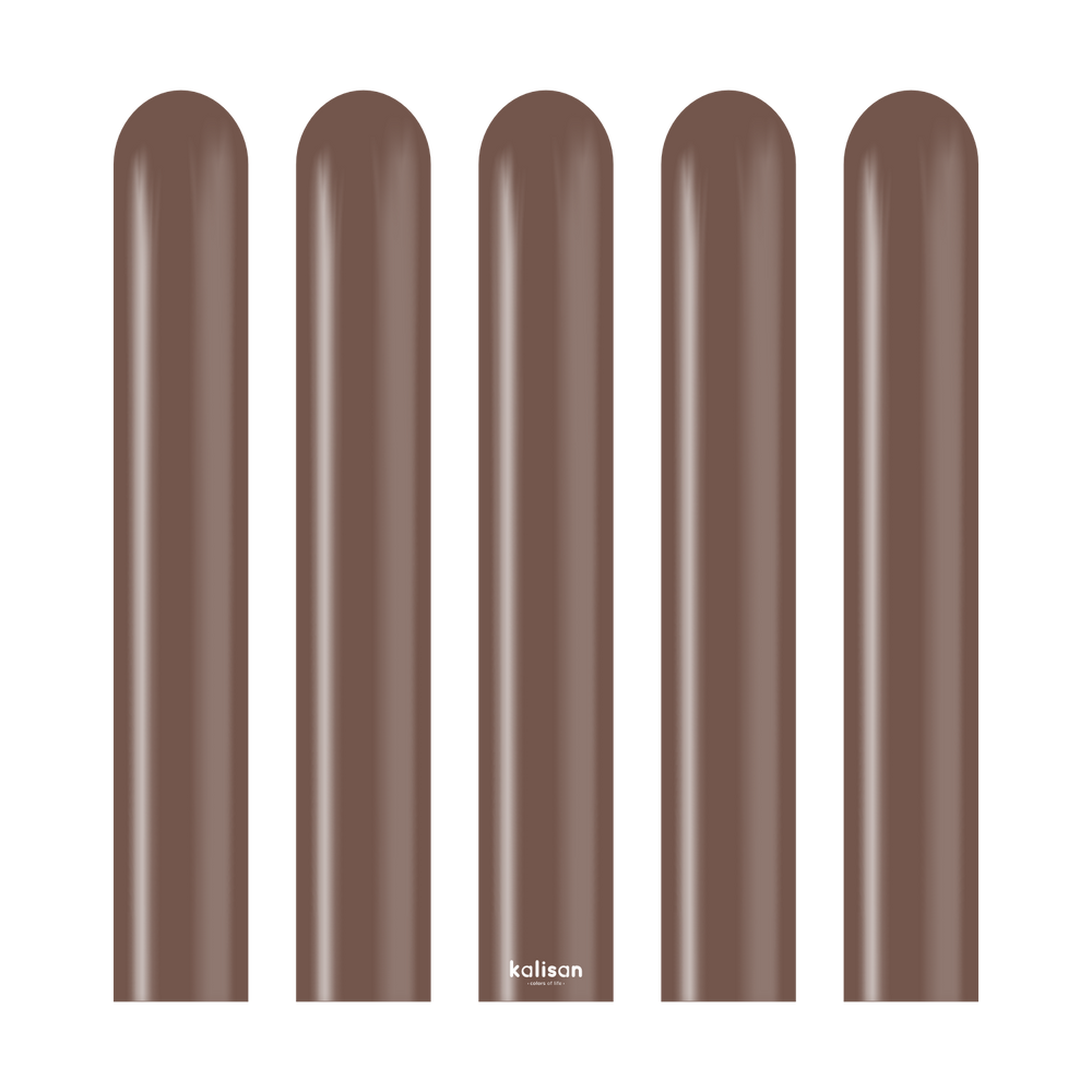 Kalisan Standard Chocolate Brown Modelling Balloons