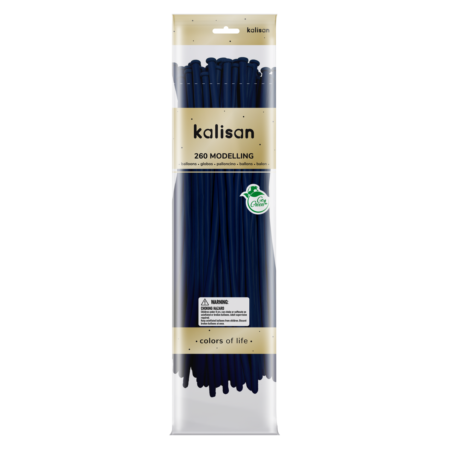 Kalisan Standard Dark Blue Modelling Balloons