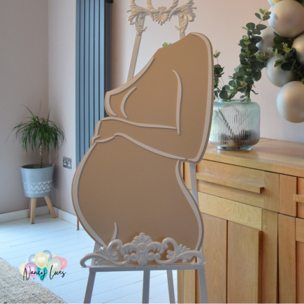 Nancy Loves - 3D Pregnancy Silhouette_boho_natural