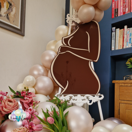 Nancy Loves - 3D Pregnancy Silhouette_brown