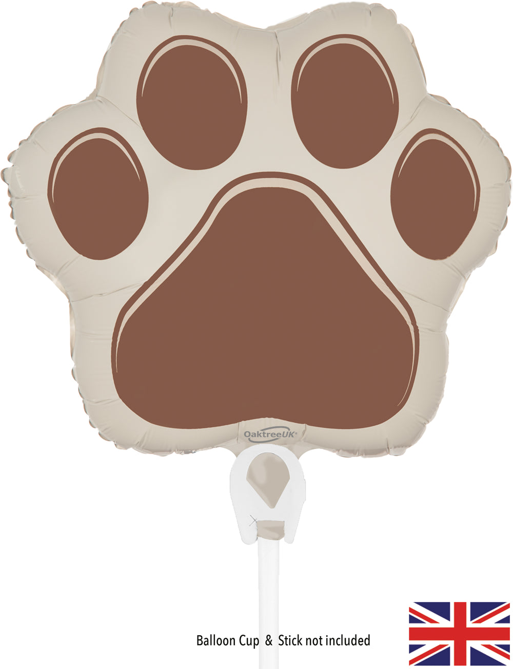 Oaktree Brown Paw Print Foil mini
