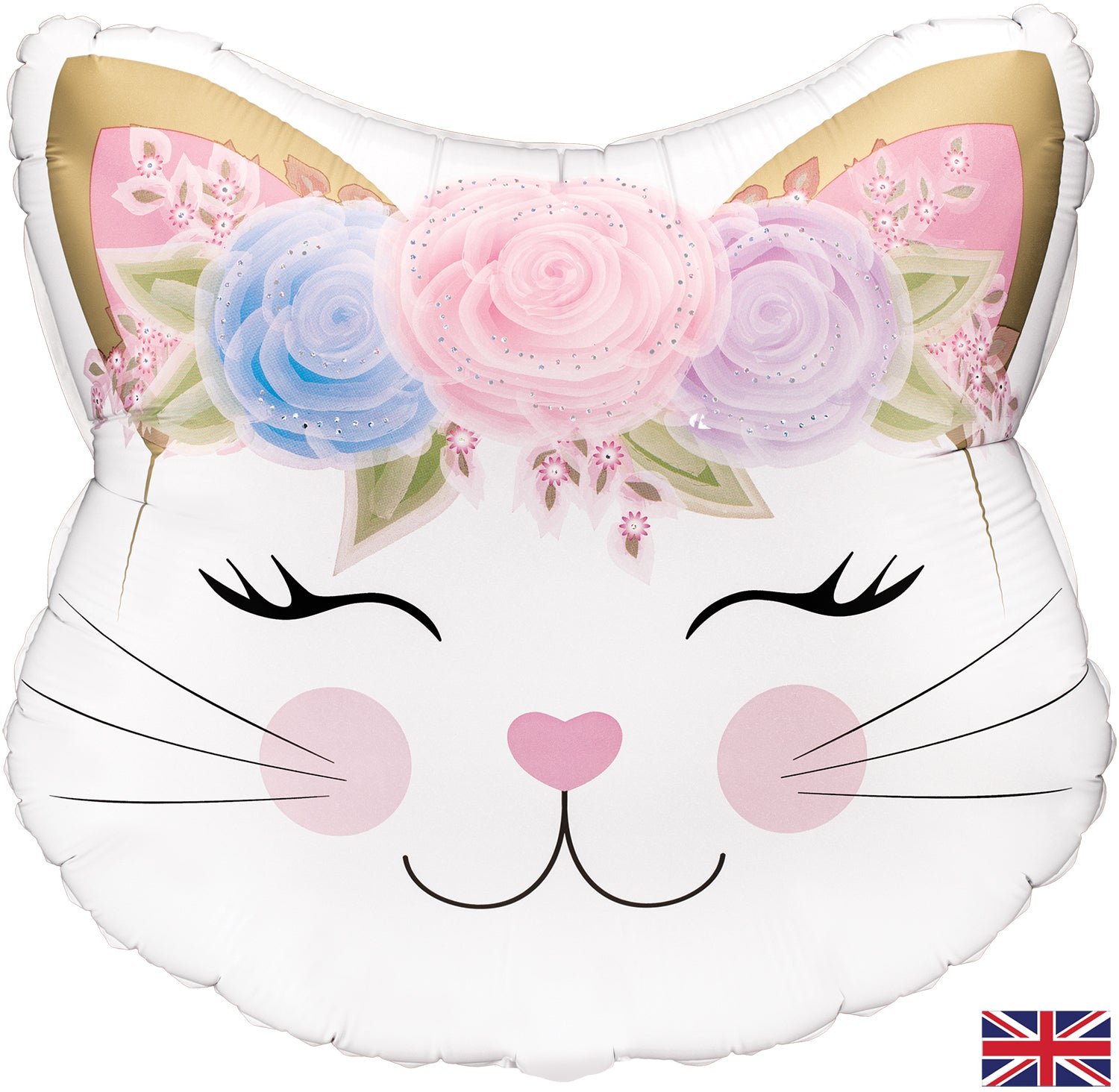 Oaktree Holographic Floral Kitten