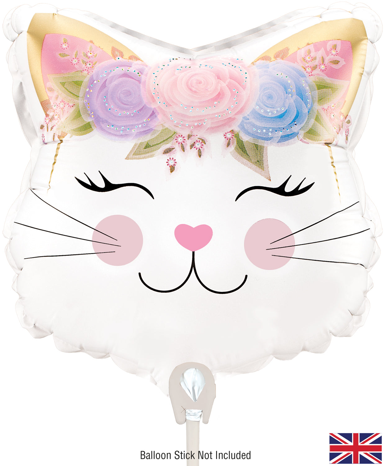 Oaktree Holographic Floral Kitten