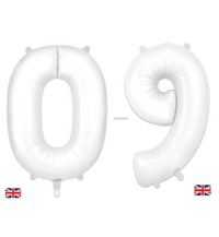 Oaktree Matte White Foil Numbers 0-9