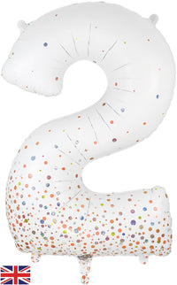 Oaktree Sparkling Fizz Rose Gold Foil Numbers 2