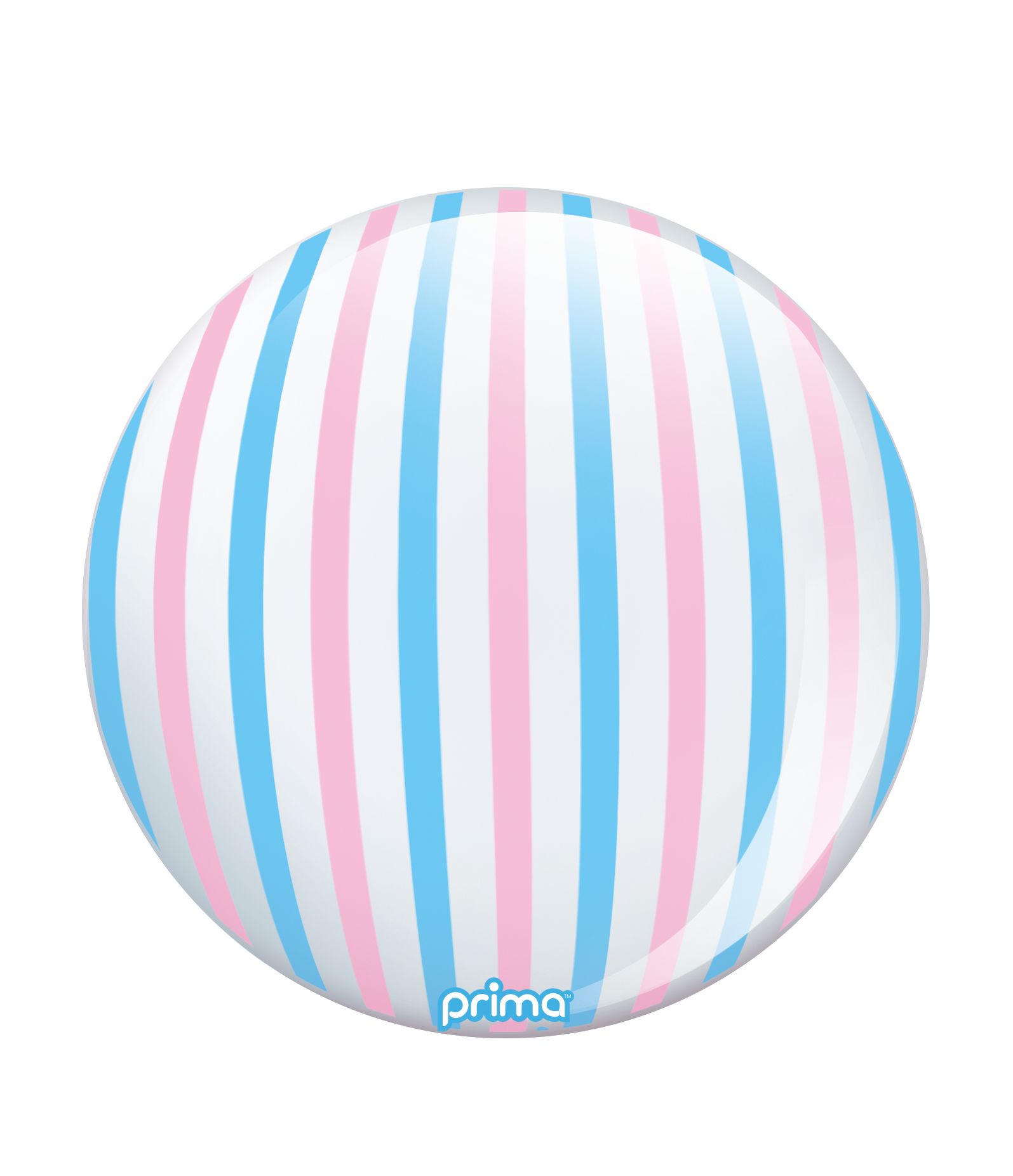 Prima Pink & Blue Stripe Sphere