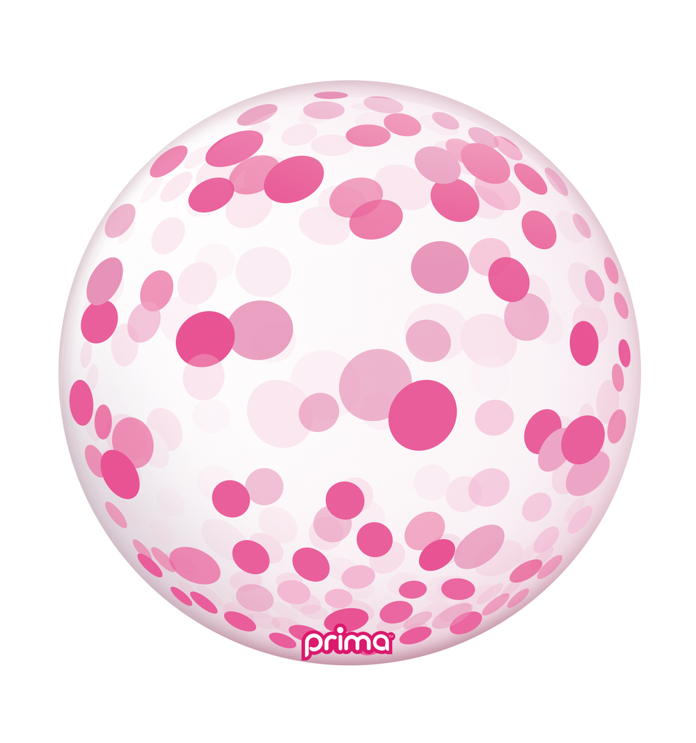 Prima Pink Confetti Sphere