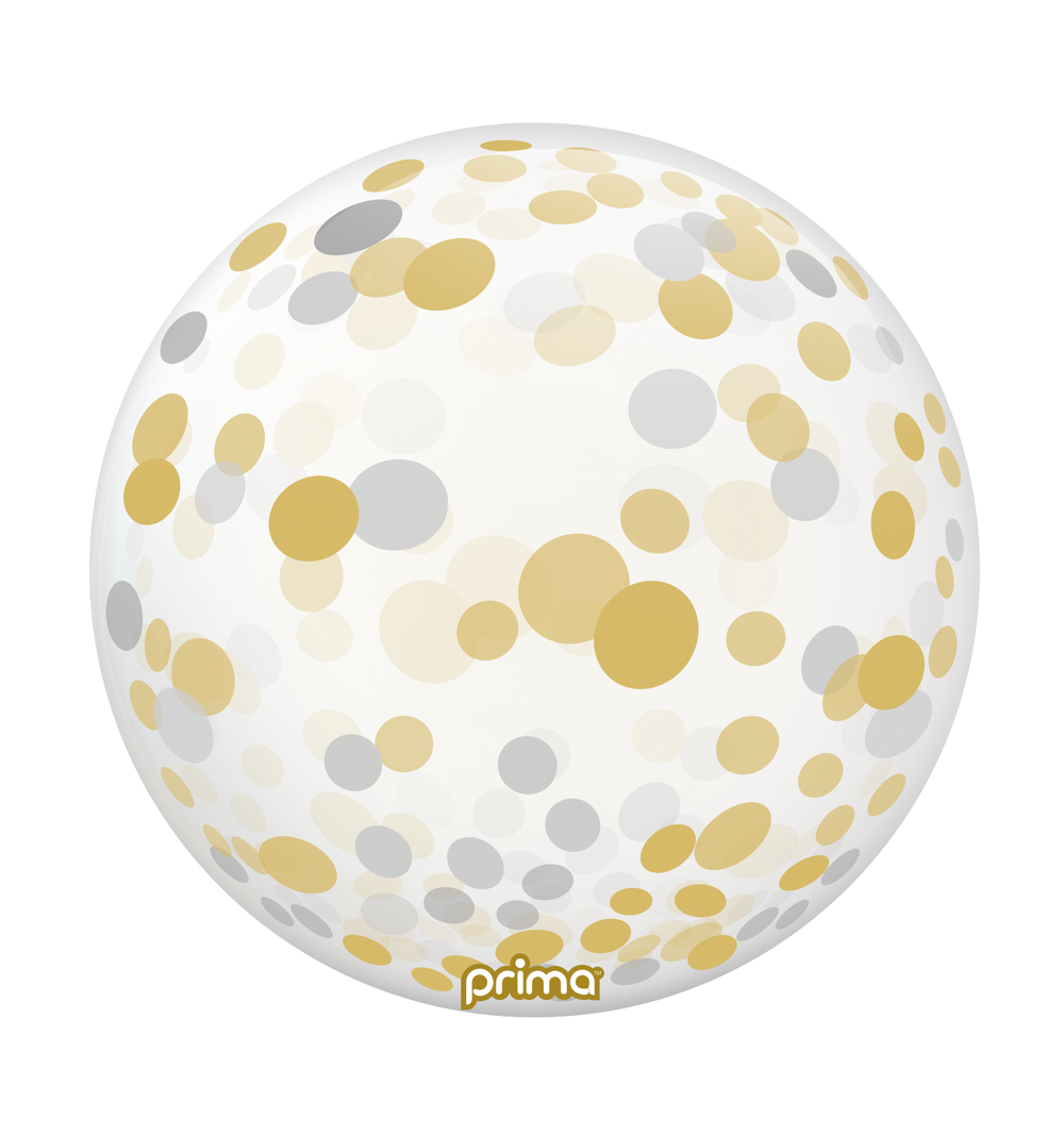 Prima Silver Gold Confetti Sphere