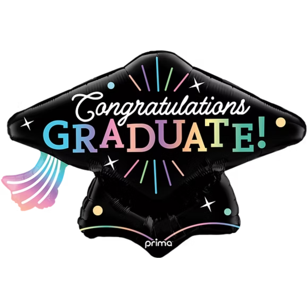 Prima Congratulations Graduate Gradient Grad Cap – Pro Balloon Shop