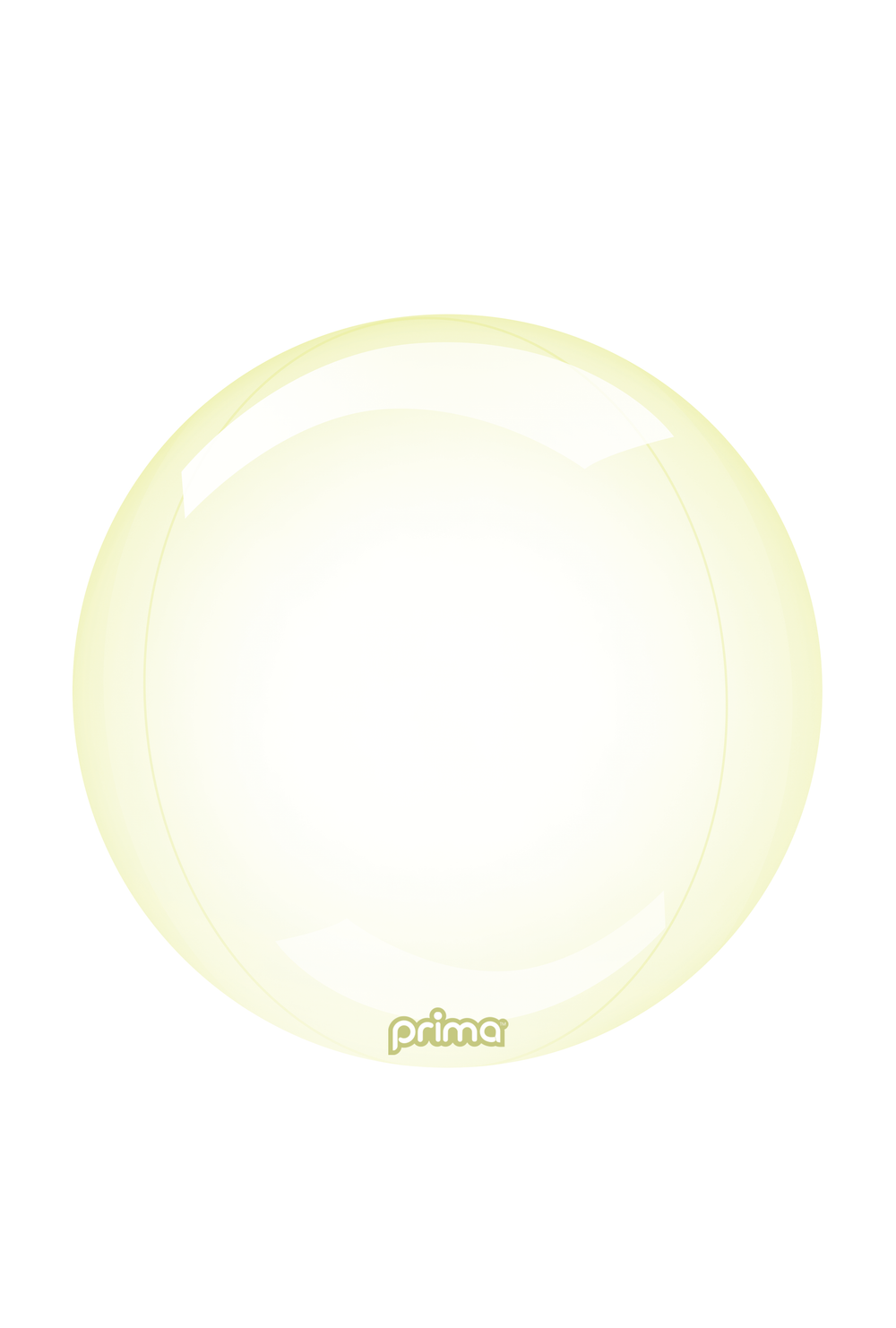 Prima Yellow Glass Sphere