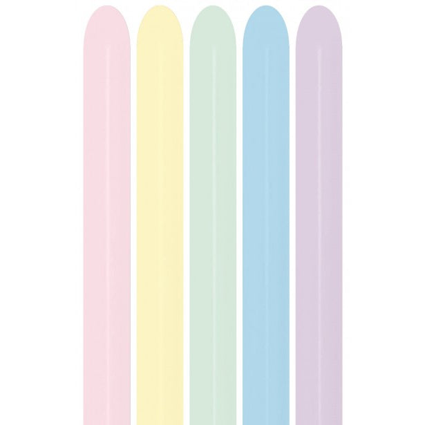 Sempertex Pastel Matte Assorted Modelling Balloons