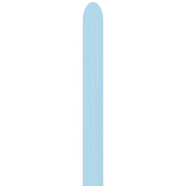 Sempertex Pastel Matte Blue Modelling Balloons