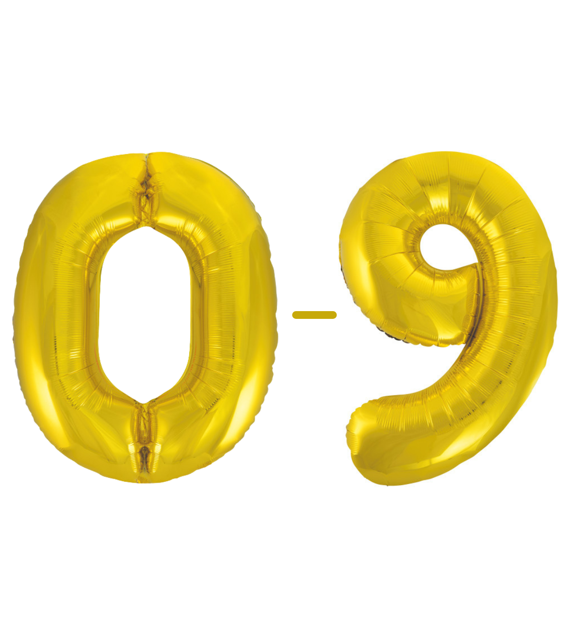 Unique Classic Gold Numbers 0-9