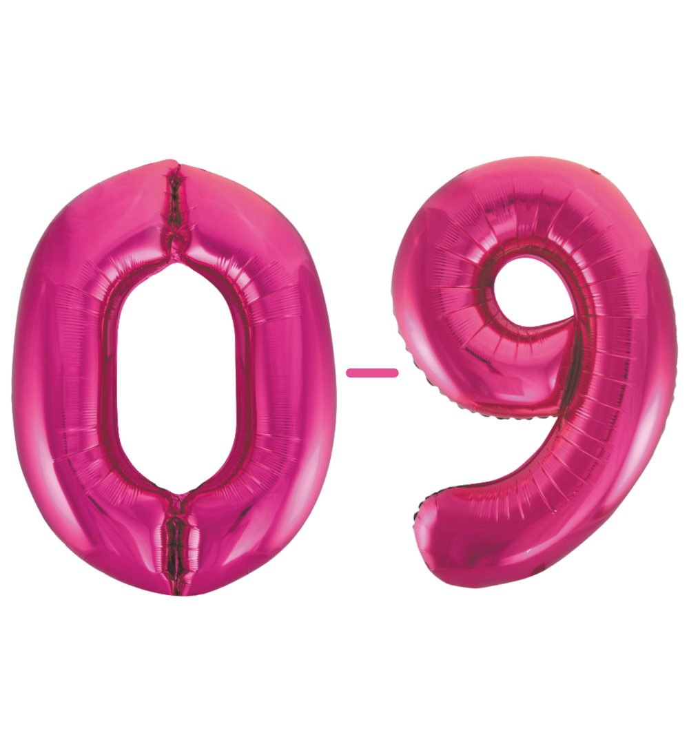 Unique Pink Numbers 0-9