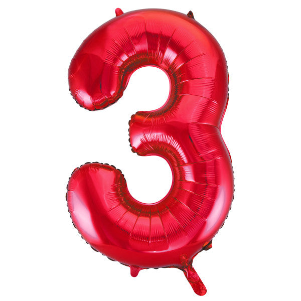 Unique Red Numbers 0-9